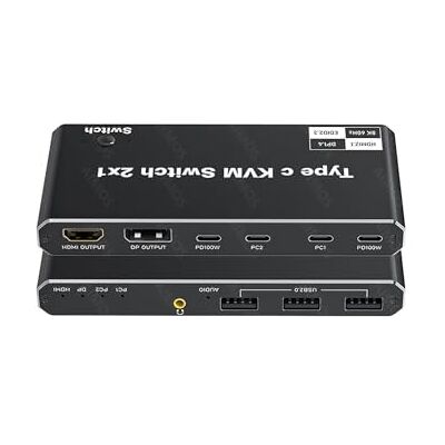 INF Interruptor KVM USB-C 2 em 1 8K - KVM Switch INF Interruptor KVM USB-C 2 em 1 8K - KVM Switch