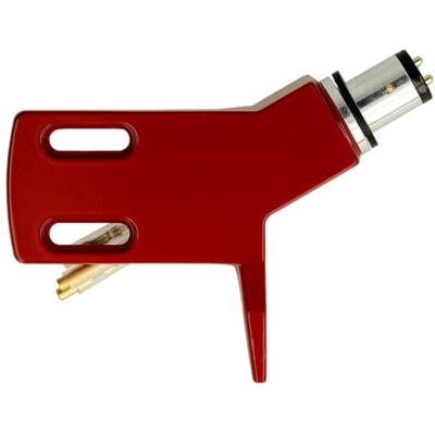 Thakker CHS-13 Cabeça de cotovelo de alumínio leve vermelho conector SME para Tonearms retos Incl. Cabos de cabeça Cranked Headshell Thakker CHS-13 Cabeça de cotovelo de alumínio leve vermelho conector SME para Tonearms retos Incl. Cabos de cabeça Cranked Headshell