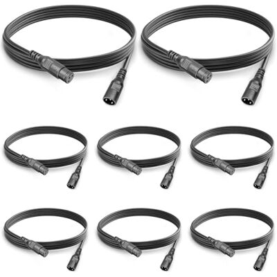wecan Cable dmx 2m para Luces XLR Macho Hembra 3 Pin, 3 Pines Cable Canon Conexión de Señal Dmx Cabeza Movil o Focos Escenario Led, Micrófono Xlr Mezclador de Audio wecan Cable dmx 2m para Luces XLR Macho Hembra 3 Pin, 3 Pines Cable Canon Conexión de Señal Dmx Cabeza Movil o Focos Escenario Led, Micrófono Xlr Mezclador de Audio