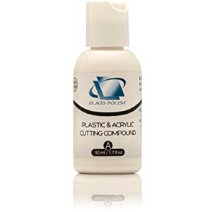 Glass Polish 50 ml de plástico, composto de corte acrílico, elimina arranhões, endurecimento ou marcas na superfície, superfícies descoloridas Aplicação A Glass Polish 50 ml de plástico, composto de corte acrílico, elimina arranhões, endurecimento ou marcas na superfície, superfícies descoloridas Aplicação A