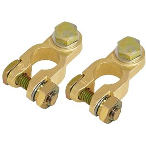 L & P Car Design A0066-4-1 Conjunto de bornes de bateria 12 V 24 V M8 conector para carro, camião, campismo terminais Plus e minus com polos de conexão L & P Car Design A0066-4-1 Conjunto de bornes de bateria 12 V 24 V M8 conector para carro, camião, campismo terminais Plus e minus com polos de conexão