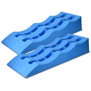 Navaris Niveladores para Caravana Conjunto de 2X cunha de nivelamento para rodas de caravana Camper caravanas carro suporta máximo 4 toneladas Navaris Niveladores para Caravana Conjunto de 2X cunha de nivelamento para rodas de caravana Camper caravanas carro suporta máximo 4 toneladas