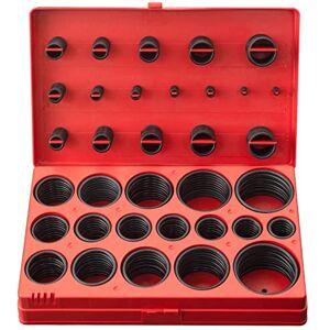 CCLIFE 419 Peças Junta Tórica de Borracha NBR Sortido 32 Tamanhos 3-50 mm O-Ring Kit de juntas e arruelas para canalização, torneiras e reparação de veículos CCLIFE 419 Peças Junta Tórica de Borracha NBR Sortido 32 Tamanhos 3-50 mm O-Ring Kit de juntas e arruelas para canalização, torneiras e reparação de veículos