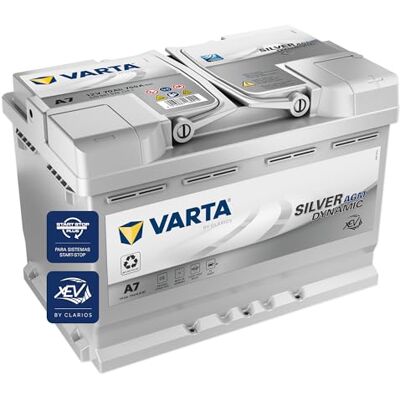 Varta Bateria Silver Dynamic AGM A7 (E39) – Start-Stop e bateria de carro xEV 12 V 70 Ah 760 A – Bateria de arranque para carros com alto consumo de energia Varta Bateria Silver Dynamic AGM A7 (E39) – Start-Stop e bateria de carro xEV 12 V 70 Ah 760 A – Bateria de arranque para carros com alto consumo de energia