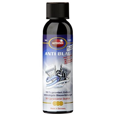 Autosol 1001 Eliminador de descoloração para tubo de escape (150 ml), cor azul Autosol 1001 Eliminador de descoloração para tubo de escape (150 ml), cor azul