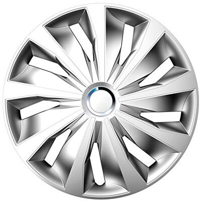 AUTO-STYLE Capa de roda prateada de 16 polegadas - Capa de roda AUTO-STYLE Capa de roda prateada de 16 polegadas - Capa de roda