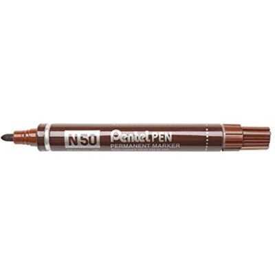Pentel Marker N50-E Marcador permanente (1 unidade), castanho Pentel Marker N50-E Marcador permanente (1 unidade), castanho