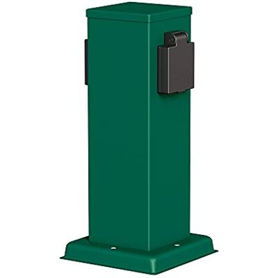ledscom.de Suporte de lâmpada de jardim Polly para exteriores, IP44, 2 vias, aço inoxidável, verde, angular, 27 cm ledscom.de Suporte de lâmpada de jardim Polly para exteriores, IP44, 2 vias, aço inoxidável, verde, angular, 27 cm