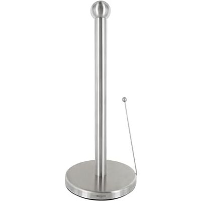 Westmark Suporte de rolos de cozinha, com suporte, dimensões: ø 15 x 36,5 cm, aço inoxidável, prateado, 52362260 Westmark Suporte de rolos de cozinha, com suporte, dimensões: ø 15 x 36,5 cm, aço inoxidável, prateado, 52362260