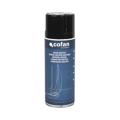Cofan Gordura para náutica 400 ml Para lubrificar em água salgada e doce, protetor repelente de água, especial para barcos e esforços prolongados Cofan Gordura para náutica 400 ml Para lubrificar em água salgada e doce, protetor repelente de água, especial para barcos e esforços prolongados