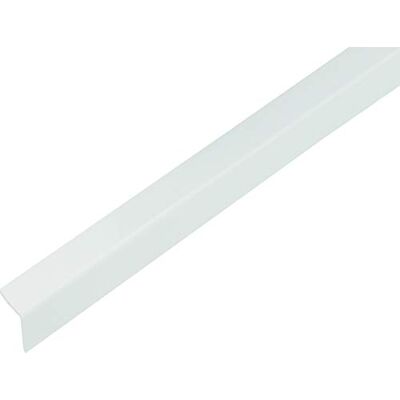 Alberts Perfil de ângulo, auto-adesivo, plástico, branco brilhante, 1000 x 20 x 20 mm Alberts Perfil de ângulo, auto-adesivo, plástico, branco brilhante, 1000 x 20 x 20 mm