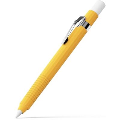 Ringke Silicone Drafting Pencil Case compatível com capa Apple Pencil USB-C, capa protetora antiderrapante de silicone com acessórios de aderência confortável Yellow Ringke Silicone Drafting Pencil Case compatível com capa Apple Pencil USB-C, capa protetora antiderrapante de silicone com acessórios de aderência confortável Yellow