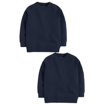 NEXT Niños Pack de 2 jerséis Escolares con Cuello Redondo NEXT Niños Pack de 2 jerséis Escolares con Cuello Redondo
