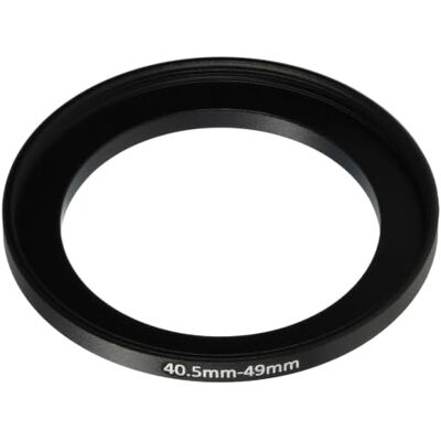 vhbw Anel adaptador Step Up de 40,5 mm a 49 mm para alvo adaptador de filtro da câmara, metal, preto vhbw Anel adaptador Step Up de 40,5 mm a 49 mm para alvo adaptador de filtro da câmara, metal, preto