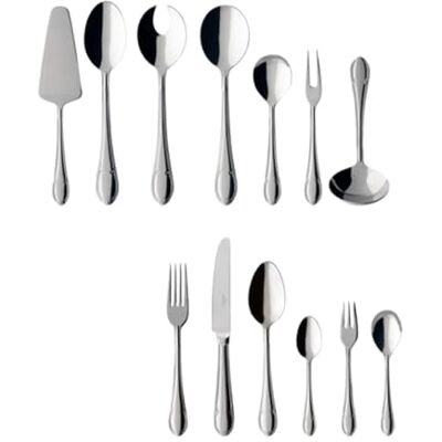 Villeroy & Boch Mademoiselle Talheres de mesa para 12 pessoas, 68 peças, aço inoxidável Villeroy & Boch Mademoiselle Talheres de mesa para 12 pessoas, 68 peças, aço inoxidável