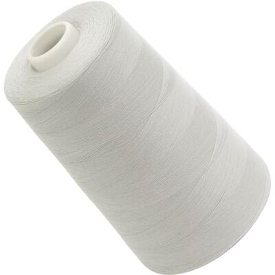 AERZETIX Bobina cónica de linha de costura 120 (40/2) 4000 m em poliéster cor cinza pálido confeção merçaria cordão costura roupa de couro AERZETIX Bobina cónica de linha de costura 120 (40/2) 4000 m em poliéster cor cinza pálido confeção merçaria cordão costura roupa de couro