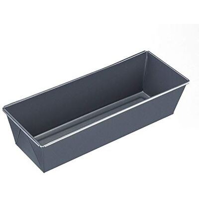 Westmark Molde para bolos retangulares, comprimento: 30 cm, com revestimento antiaderente, aço laminado a frio, Back Klassiker, antracite, Westmark Molde para bolos retangulares, comprimento: 30 cm, com revestimento antiaderente, aço laminado a frio, Back Klassiker, antracite,