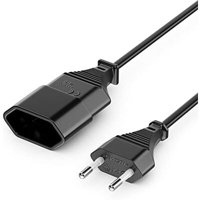 deleyCON 10m Cabo de Extensão de Alimentação com Ficha Tipo C (Euro) para Tomada Tipo C (Euro), para TV, PC, Computador, Monitor, Projetor, Lâmpadas e Pequenos Eletrodomésticos Preto deleyCON 10m Cabo de Extensão de Alimentação com Ficha Tipo C (Euro) para Tomada Tipo C (Euro), para TV, PC, Computador, Monitor, Projetor, Lâmpadas e Pequenos Eletrodomésticos Preto