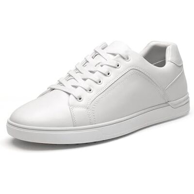 Bruno Marc Sapatos casuais com atacadores, tamanho 44,5, branco Bruno Marc Sapatos casuais com atacadores, tamanho 44,5, branco