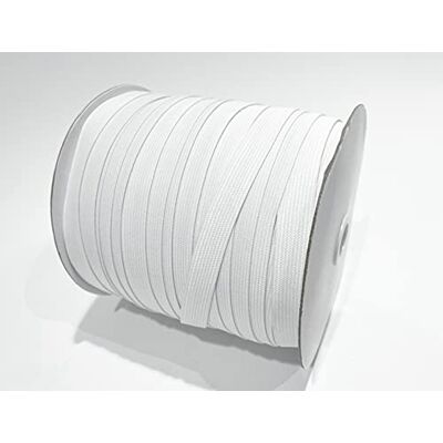 Creative Fita elástica de costura de 100 metros, 5 largas, borracha elástica para costura, elástico para roupas, trabalhos manuais, casa, branco, (10 mm x 100 m, 101) Creative Fita elástica de costura de 100 metros, 5 largas, borracha elástica para costura, elástico para roupas, trabalhos manuais, casa, branco, (10 mm x 100 m, 101)