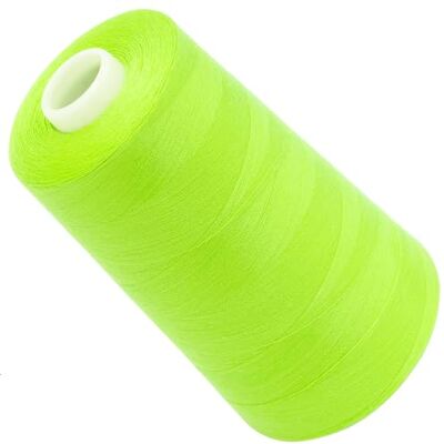 AERZETIX Bobina cónica de linha de costura 120 (40/2) 4000 m em poliéster cor amarelo verde fluorescente confeção merçaria cordão costura roupa de couro AERZETIX Bobina cónica de linha de costura 120 (40/2) 4000 m em poliéster cor amarelo verde fluorescente confeção merçaria cordão costura roupa de couro