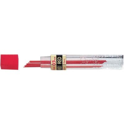 Pentel Minas (12 unidades, 0,5 mm), cor vermelha Pentel Minas (12 unidades, 0,5 mm), cor vermelha