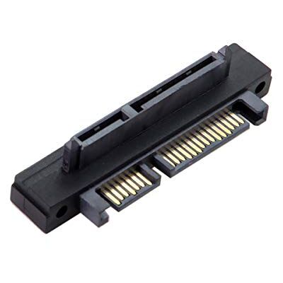 chenyang Adaptador de conector SATA de 22 pinos macho para fêmea de 90 graus para cima em ângulo para unidade de disco rígido de 2,5/3,5 polegadas chenyang Adaptador de conector SATA de 22 pinos macho para fêmea de 90 graus para cima em ângulo para unidade de disco rígido de 2,5/3,5 polegadas