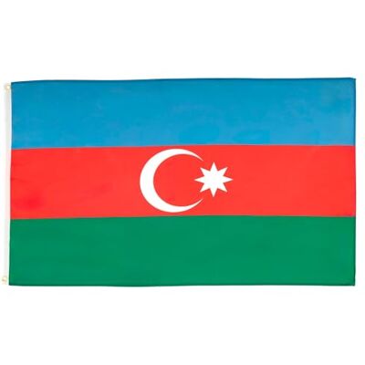 AZ FLAG Bandeira do Azerbaijão 150 x 90 cm Bandeira do Azerbaijão 100% poliéster leve com ilhoses de metal integrados 80 g Uso interior Enseña Azərbaycan costuras dobles y bordes reforzados con ojales metálicos AZ FLAG Bandeira do Azerbaijão 150 x 90 cm Bandeira do Azerbaijão 100% poliéster leve com ilhoses de metal integrados 80 g Uso interior Enseña Azərbaycan costuras dobles y bordes reforzados con ojales metálicos