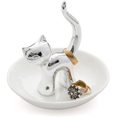 Balvi Gatto porta anéis de cerâmica. Bandeja para deixar anéis e jóias. Feito de cerâmica. F Balvi Gatto porta anéis de cerâmica. Bandeja para deixar anéis e jóias. Feito de cerâmica. F