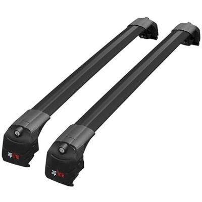 apline Compatível com Kia Optima 2016-2021 barras de teto Ace-2 porta-bagagens barras cruzadas preto apline Compatível com Kia Optima 2016-2021 barras de teto Ace-2 porta-bagagens barras cruzadas preto