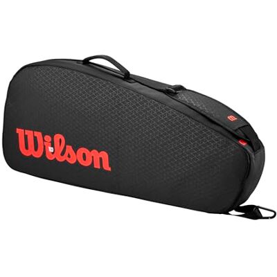 Wilson Clash V3 Super Tour Sacos para casacos de ténis, cor preta e infravermelha Wilson Clash V3 Super Tour Sacos para casacos de ténis, cor preta e infravermelha