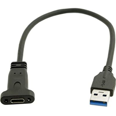 chenyang USB-C USB 3.1 Type C Female to USB 3.0 A Male Data Cable 20 cm com painel Mount Screw Hole chenyang USB-C USB 3.1 Type C Female to USB 3.0 A Male Data Cable 20 cm com painel Mount Screw Hole