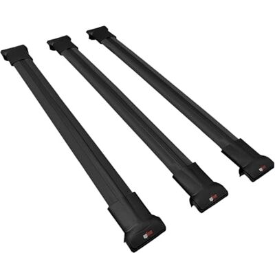 apline Compatível com Renault Trafic 3 (X82) 2014-2026 modelo Fly barra de teto auto porta-bagagens barras cruzadas preto alumínio 3 barras apline Compatível com Renault Trafic 3 (X82) 2014-2026 modelo Fly barra de teto auto porta-bagagens barras cruzadas preto alumínio 3 barras
