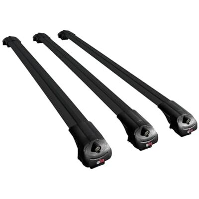 apline Compatível com Peugeot Partner 3 (K9) 2019-2022 modelo Ace-1 barra de teto auto porta-bagagens barras cruzadas preto alumínio 3 barras apline Compatível com Peugeot Partner 3 (K9) 2019-2022 modelo Ace-1 barra de teto auto porta-bagagens barras cruzadas preto alumínio 3 barras