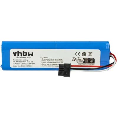 vhbw Bateria substitui Viomi INR21700 50E-4S1P-CRL200S para aspirador (2600 mAh, 14,4 V, Li-Ion) para aspiradora (2600 mAh, 14,4 V, Li-Ion) vhbw Bateria substitui Viomi INR21700 50E-4S1P-CRL200S para aspirador (2600 mAh, 14,4 V, Li-Ion) para aspiradora (2600 mAh, 14,4 V, Li-Ion)