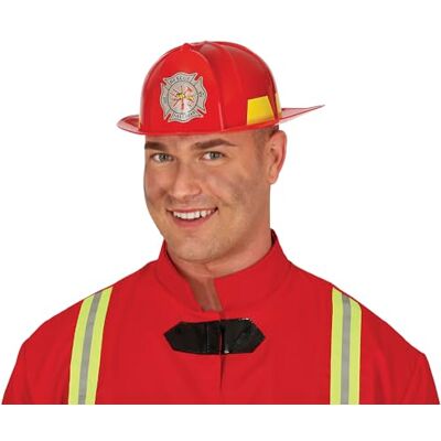 FIESTAS GUIRCA Casco Casco Bombero Unisex adulto FIESTAS GUIRCA Casco Casco Bombero Unisex adulto