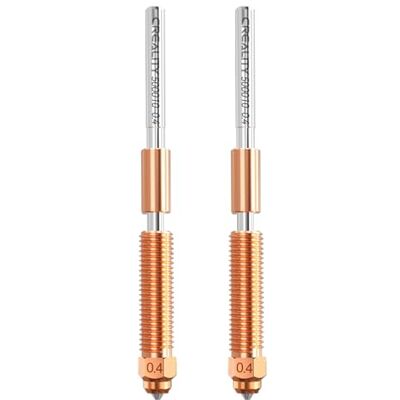 Creality K2/K2 Plus/Hi bocal de 0,4 mm, acessório para impressora 3D, bocal Unicorn Quick-Swap com gola em liga de titânio, liga de cobre e aço endurecido para impressora 3D (2 peças) Creality K2/K2 Plus/Hi bocal de 0,4 mm, acessório para impressora 3D, bocal Unicorn Quick-Swap com gola em liga de titânio, liga de cobre e aço endurecido para impressora 3D (2 peças)