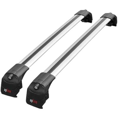 apline Compatível com Kia Niro (DE) 2017-2022 Modelo Ace-2 Barra de teto Auto Porta-bagagens Barras Transversais Cinzento Alumínio 2 Barras apline Compatível com Kia Niro (DE) 2017-2022 Modelo Ace-2 Barra de teto Auto Porta-bagagens Barras Transversais Cinzento Alumínio 2 Barras