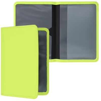 kwmobile Capa para cartão de condução estojo de neoprene para licença de circulação com espaço para cartões verde néon kwmobile Capa para cartão de condução estojo de neoprene para licença de circulação com espaço para cartões verde néon