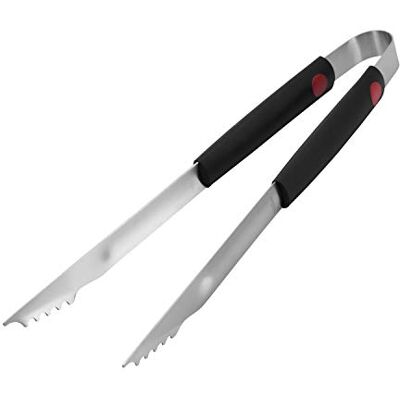 Westmark Pinças para churrasco/assar, comprimento: 40 cm, aço inoxidável/plástico, cor: prata/preto/vermelho, Westmark Pinças para churrasco/assar, comprimento: 40 cm, aço inoxidável/plástico, cor: prata/preto/vermelho,