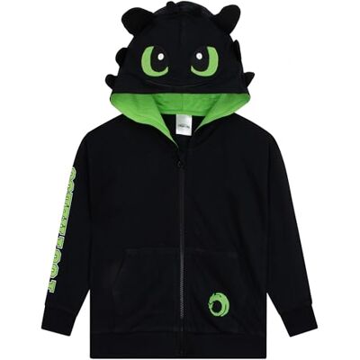 Dragon Camisola com capuz, camisola infantil toothless, camisola infantil dragão, Preto Dragon Camisola com capuz, camisola infantil toothless, camisola infantil dragão, Preto