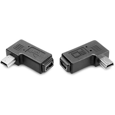 chenyang Mini USB 5 Pin 90 graus grau da extensão do conector de extensão no ângulo esquerdo e direito 2 unidades / conjunto chenyang Mini USB 5 Pin 90 graus grau da extensão do conector de extensão no ângulo esquerdo e direito 2 unidades / conjunto