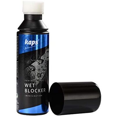 Kaps Proteção intensiva contra a humidade e a sujidade para sapatos, repelente de água, com aplicador de esponja, Wet Blocker Kaps Proteção intensiva contra a humidade e a sujidade para sapatos, repelente de água, com aplicador de esponja, Wet Blocker