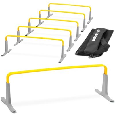 Meister ZoomFlex Obstáculos de agilidade com bolsa de transporte, treino de velocidade modular Flex-Safe Meister ZoomFlex Obstáculos de agilidade com bolsa de transporte, treino de velocidade modular Flex-Safe