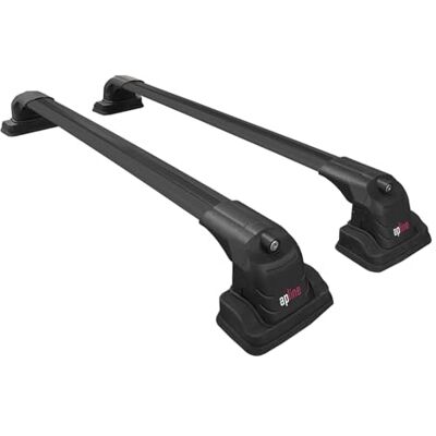 apline Compatível com Peugeot Partner Tepee (B9) 2008-2018 modelo Ace-3 barra de teto auto porta-bagagens barras cruzadas preto alumínio 2 barras apline Compatível com Peugeot Partner Tepee (B9) 2008-2018 modelo Ace-3 barra de teto auto porta-bagagens barras cruzadas preto alumínio 2 barras