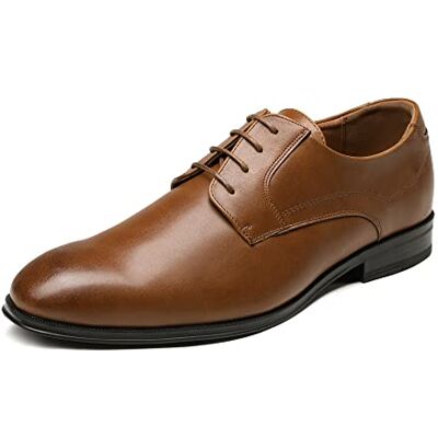 Bruno Marc Sapatos de Vestir Oxfords Sapatos com Atacadores Sapatilhas Clássicas Formais Derby para Homem, Castanho, 40 UE Bruno Marc Sapatos de Vestir Oxfords Sapatos com Atacadores Sapatilhas Clássicas Formais Derby para Homem, Castanho, 40 UE