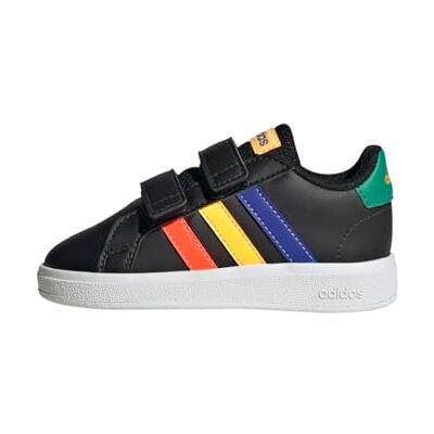 Adidas Grand Court Sapatilhas Lifestyle com Fecho de Velcro para Crianças, 22 UE Adidas Grand Court Sapatilhas Lifestyle com Fecho de Velcro para Crianças, 22 UE