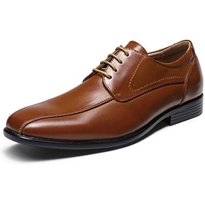 Bruno Marc Sapatos Oxford com atacadores para homem, Castanho E, 42 UE Bruno Marc Sapatos Oxford com atacadores para homem, Castanho E, 42 UE
