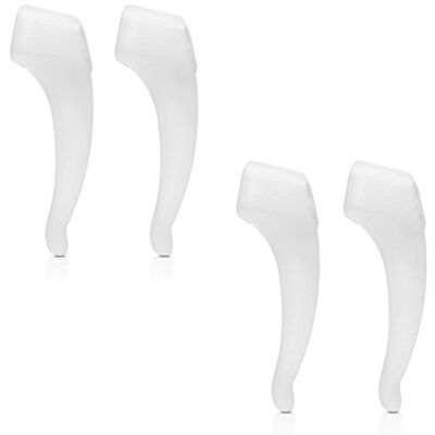 kwmobile Suporte antidESlizante de silicone para óculos 2 pares de ganchos para as orelhas suportes para óculos transparente mate kwmobile Suporte antidESlizante de silicone para óculos 2 pares de ganchos para as orelhas suportes para óculos transparente mate