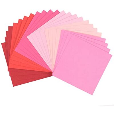 Creative Florence Papel para álbuns de recortes, cartolina, textura de tela, rosa, 15 x 15 x 0,8 cm Creative Florence Papel para álbuns de recortes, cartolina, textura de tela, rosa, 15 x 15 x 0,8 cm